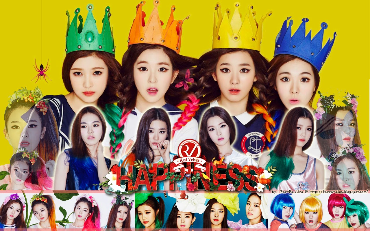 Pop Lover Red Velvet Happiness Wallpaper