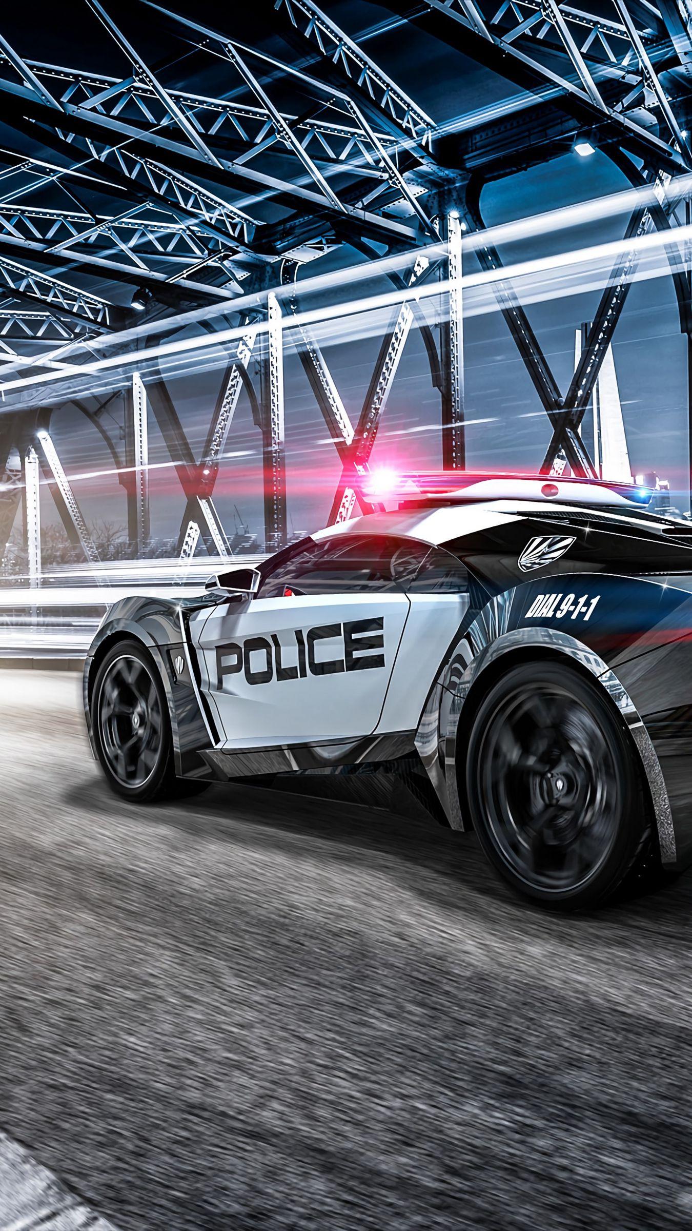 Download wallpaper 1350x2400 car police sportscar supercar