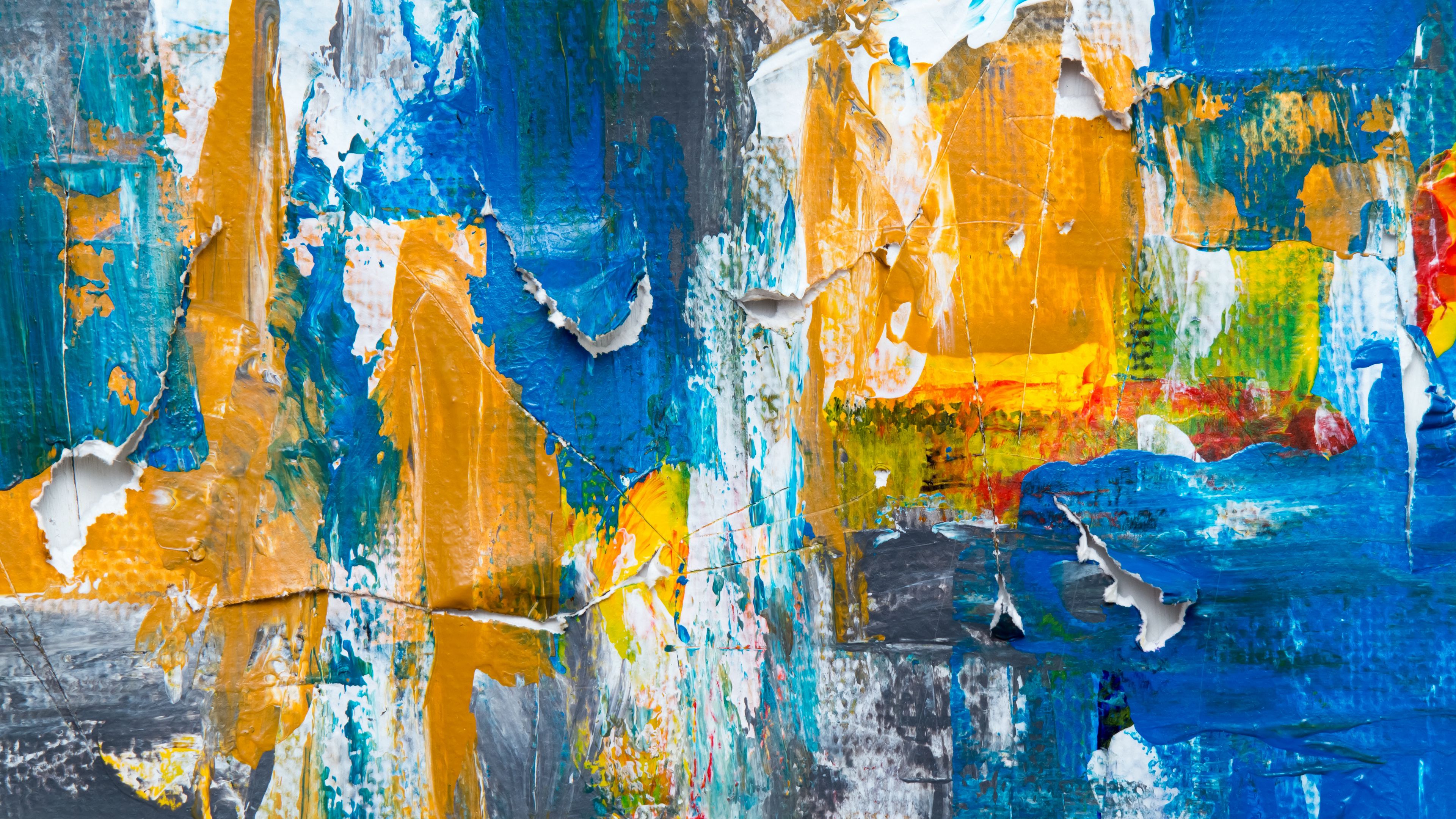 Abstract Painting Colorful Background Wallpaper