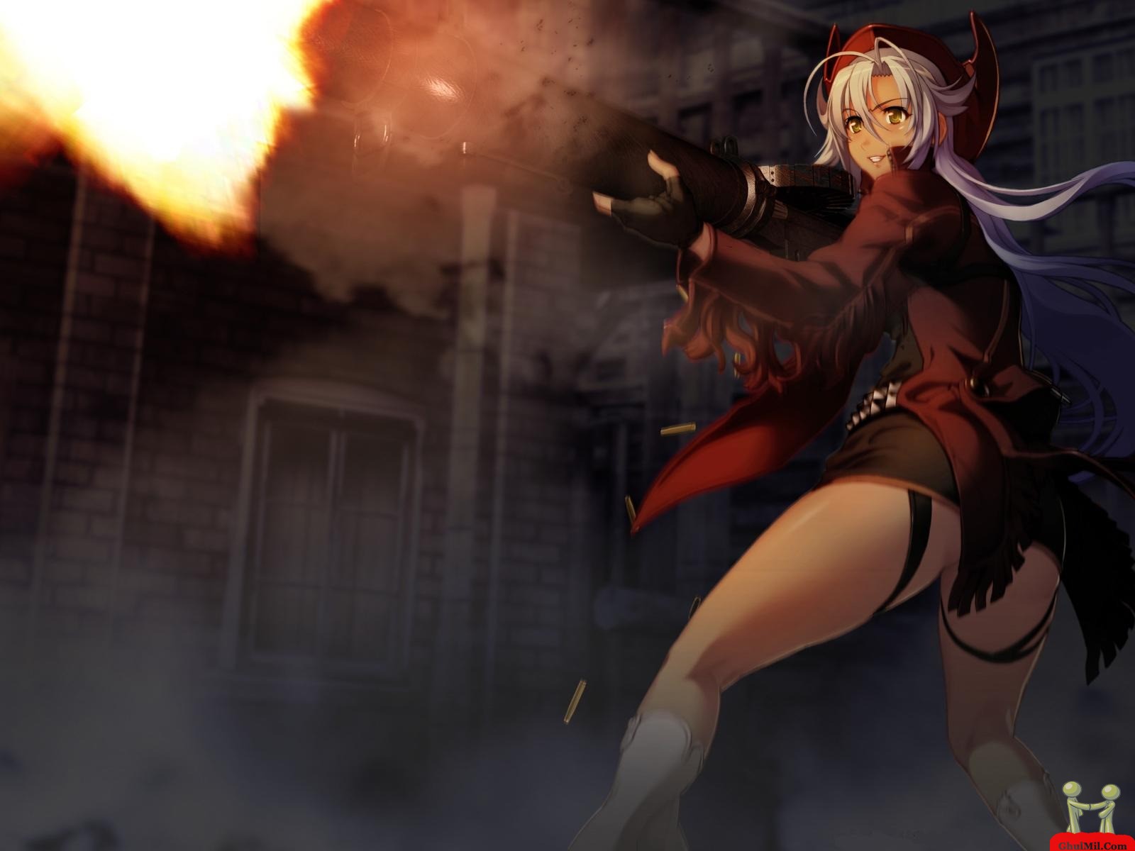 3d Gun Fighter Girl Wallpaper E Entertainment