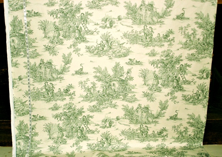 Green Toile Fabric