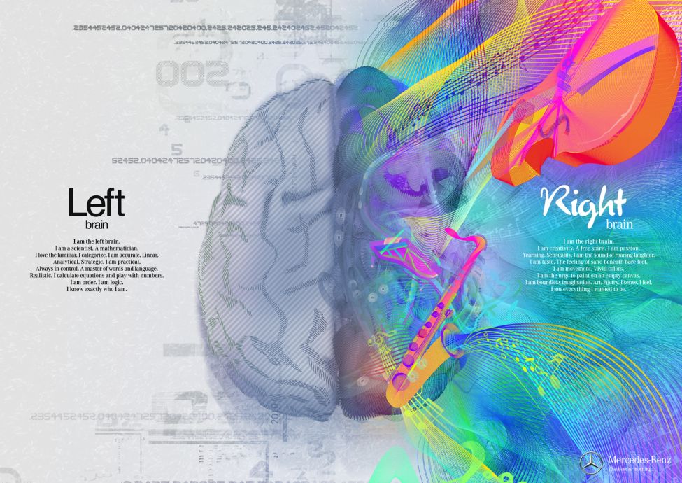 Left Brain Right Gorgeously Illustrated Mercedes Benz Ads