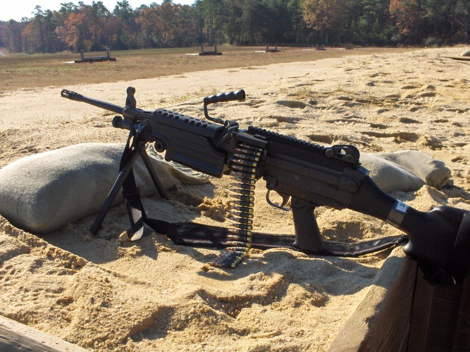 M249 Saw Machine Weapon Gun Military Ammo G Wallpaper