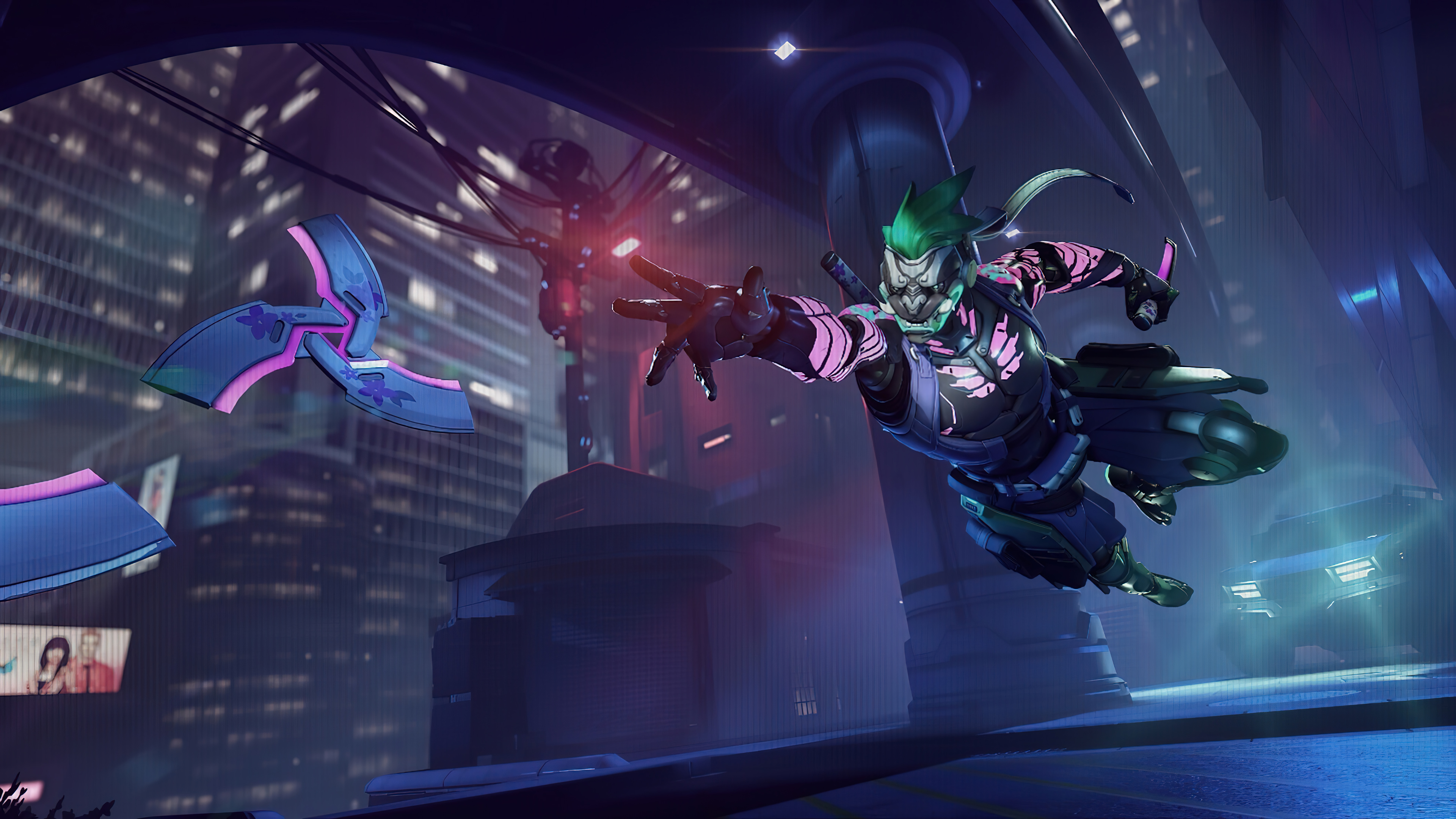 Genji Cyber Demon Overwatch 4k Wallpaper iPhone HD Phone 2700h