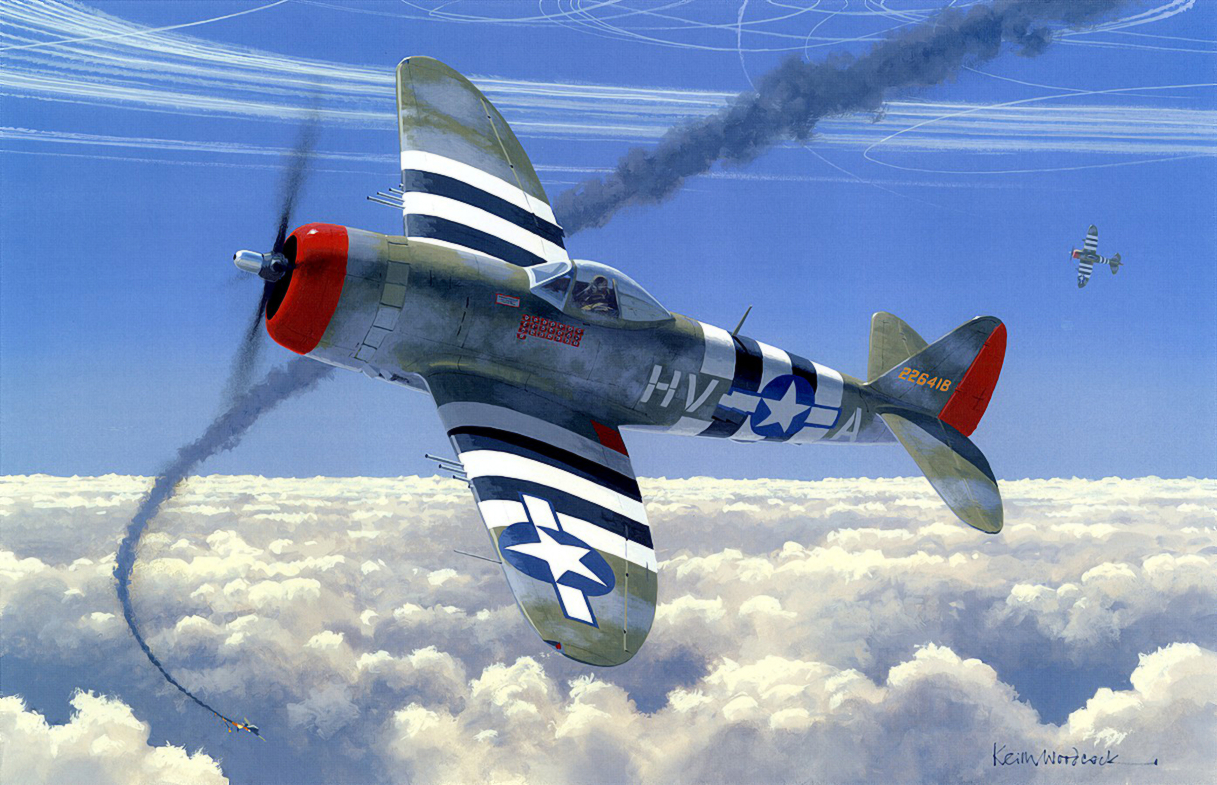 Air Bat Dogfight Ww2 War Painting Drawing Wallpaper Aviation