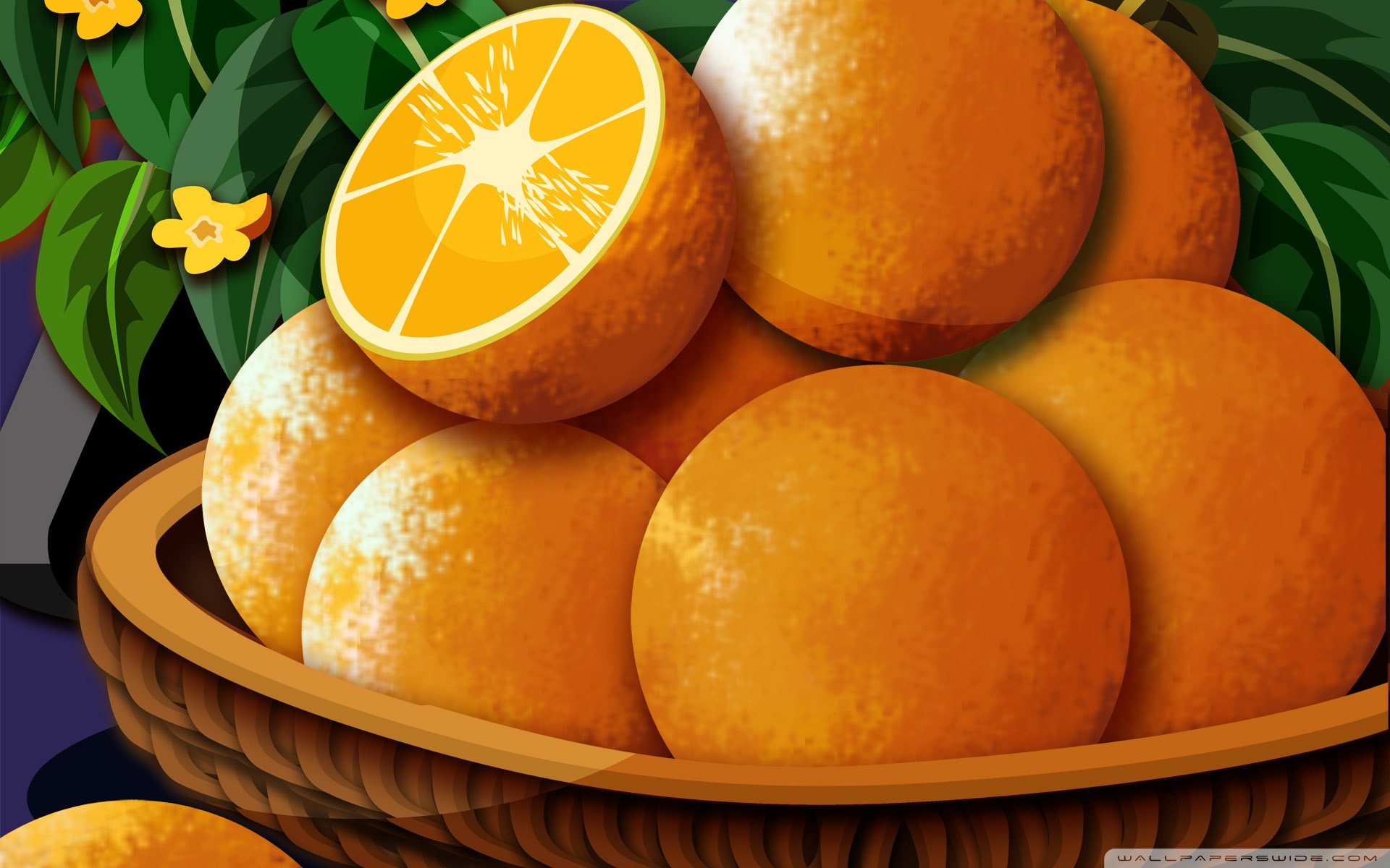 Basket Of Oranges 4k HD Desktop Wallpaper For Ultra Tv