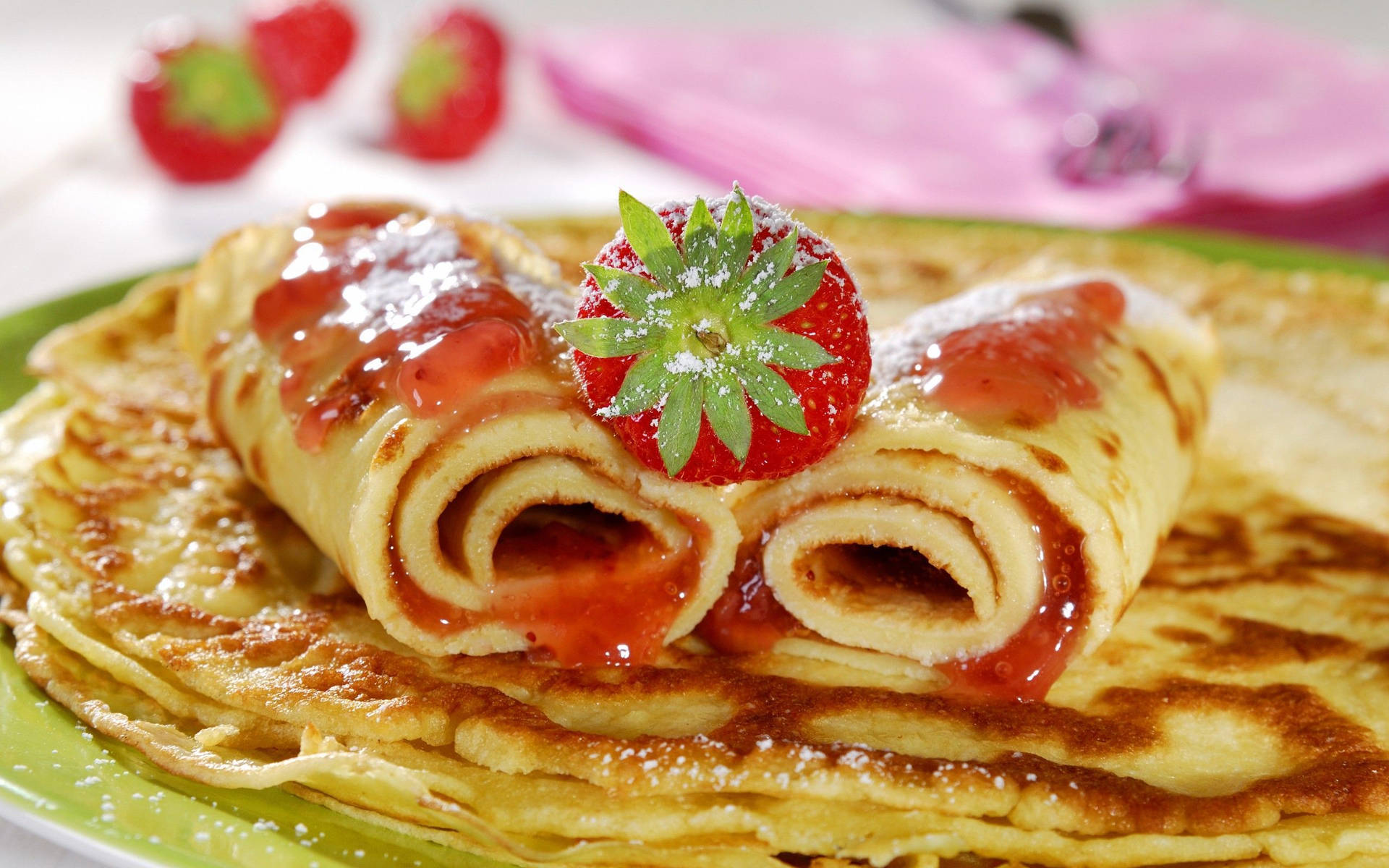 Food Photography Strawberry Cr Pe Wallpaper