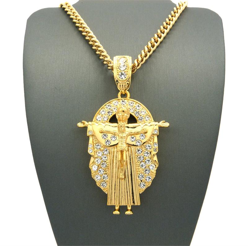 large gold jesus cross chain previous in religious and chains