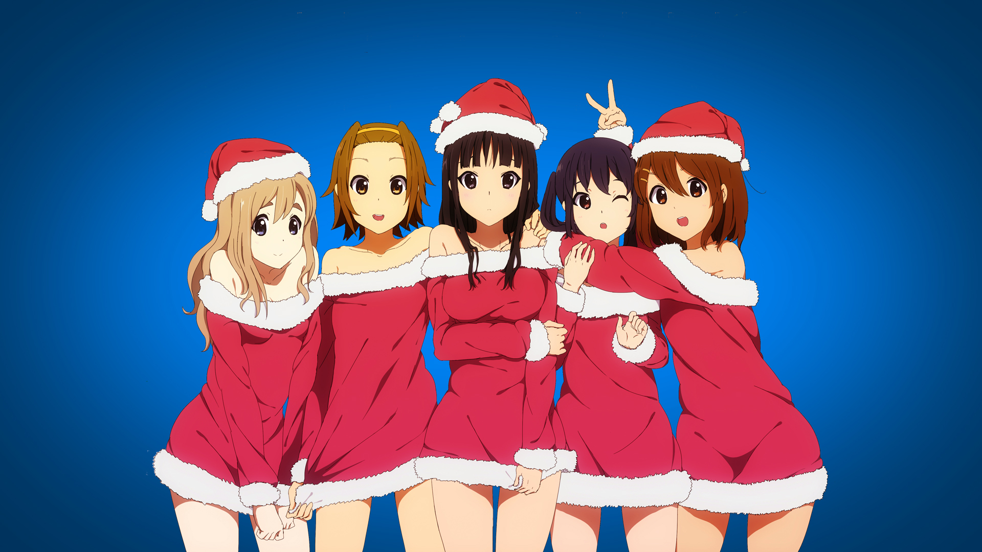 Cute Anime Girl Christmas Wallpapers HD 1920x1080