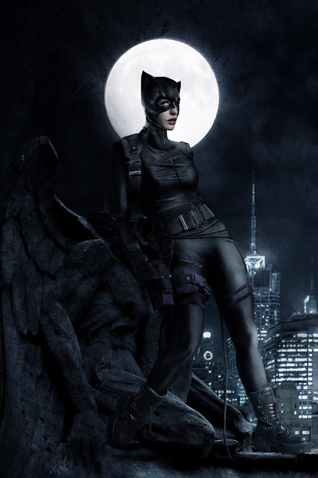 Catwoman iPhone Wallpaper Anne Hathaway