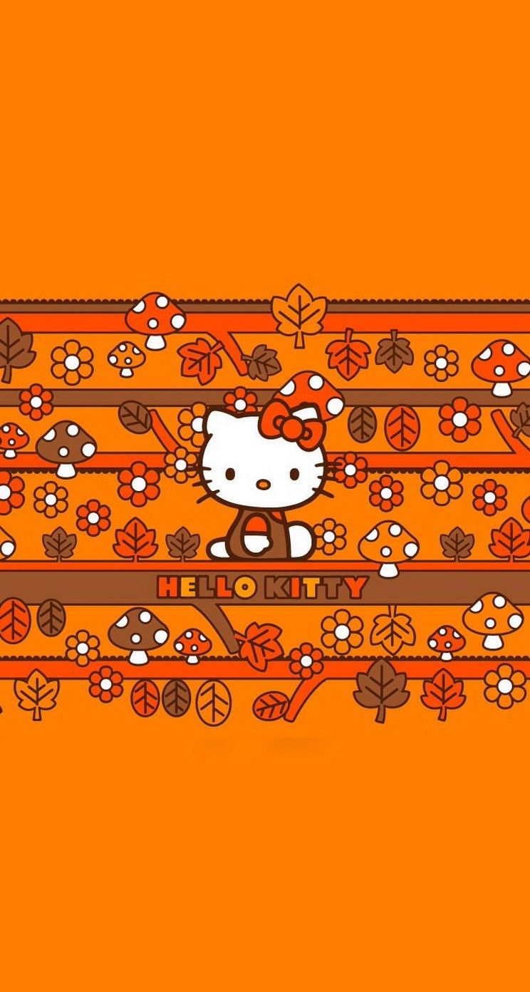 Hello Kitty Cute And Orange iPhone Wallpaper Mobile9