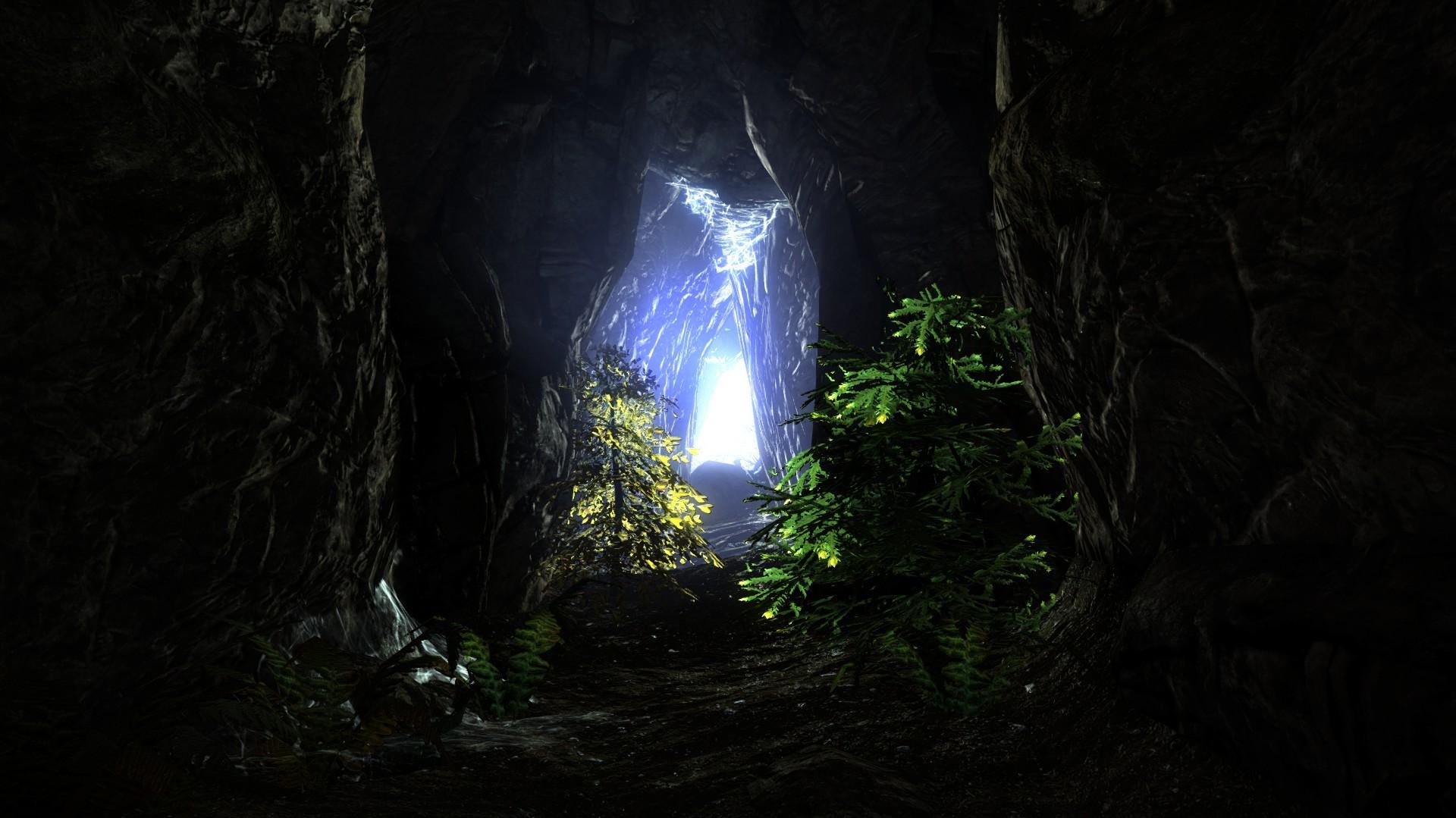 Light Cave Wallpaper Tunnel The
