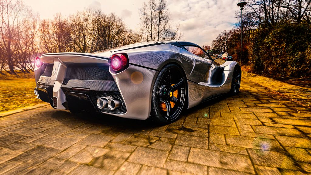 Car Ferrari Sport Silver Luxury 4k Wallpaper Best