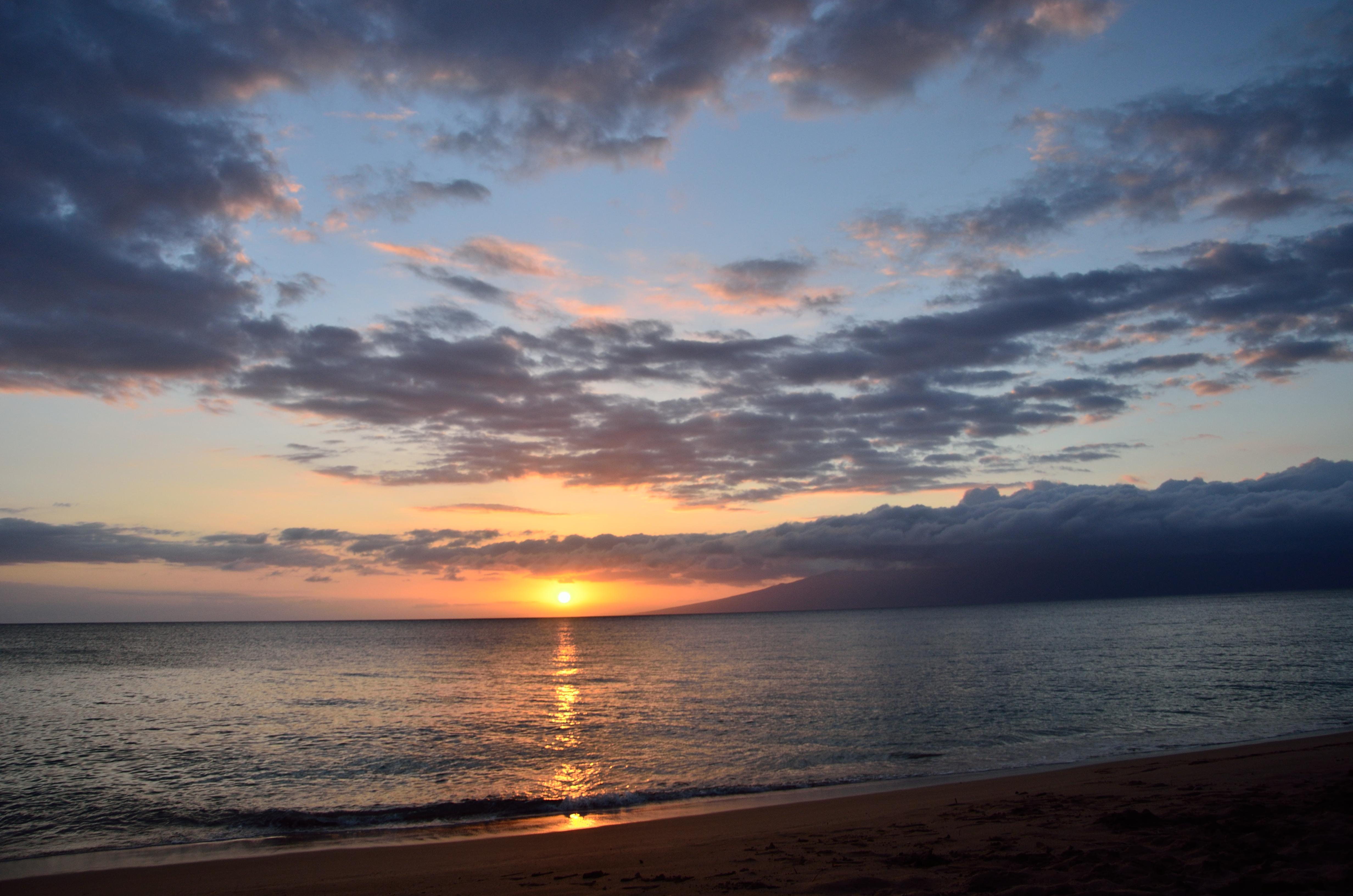 The Perfect Sunset Maui Nature Pics Wallpaper