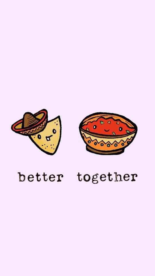 Free download Salsa and chips a favorite Better together Cute food drawings  [540x960] for your Desktop, Mobile & Tablet | Explore 43+ Salsa Backgrounds  | Salsa Wallpaper,