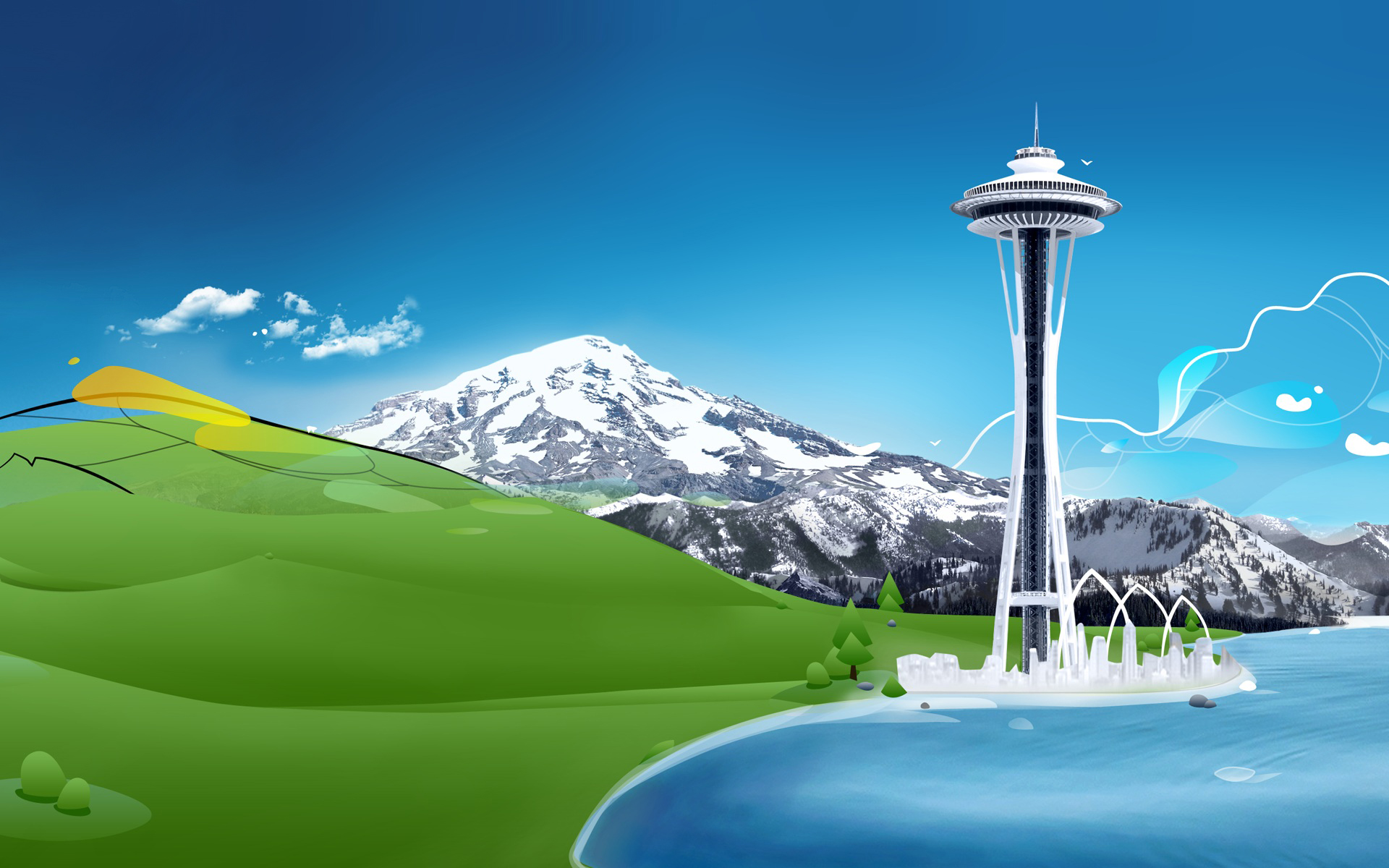 Windows Seattle Desktop Wallpaper