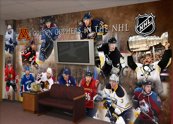 Hockey Wall Murals And Graphics By Asi Stadiums Arenas Locker Rooms