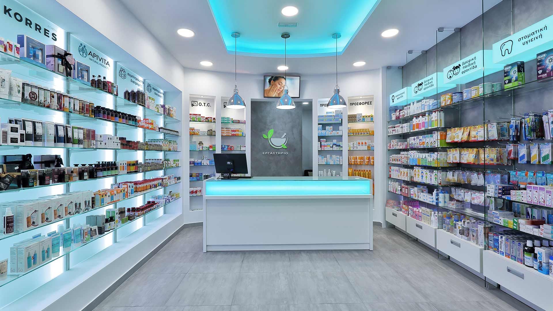 Interior Pharmacy Wallpaper On