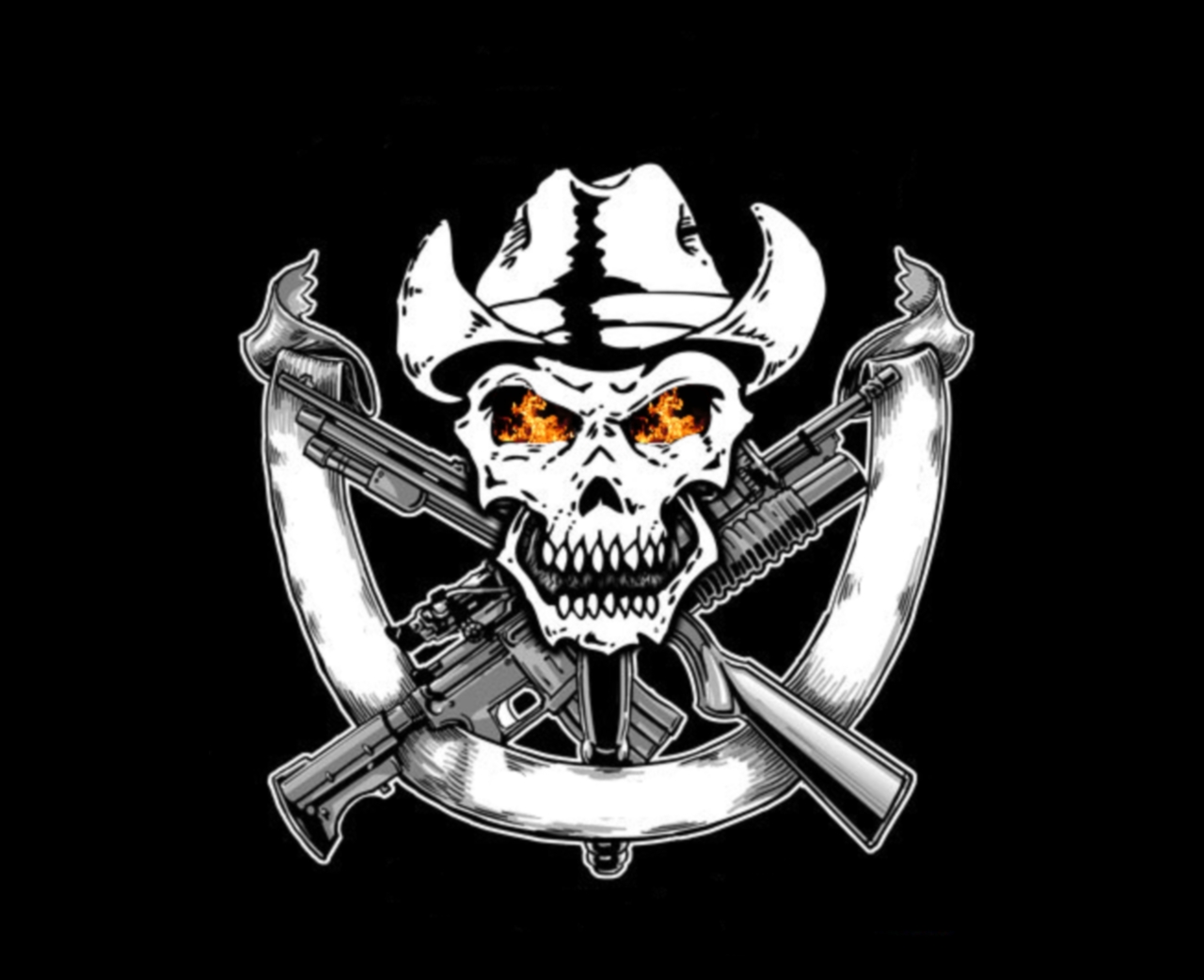 Cool Skull And Guns Wallpaper Image Amp Pictures Becuo