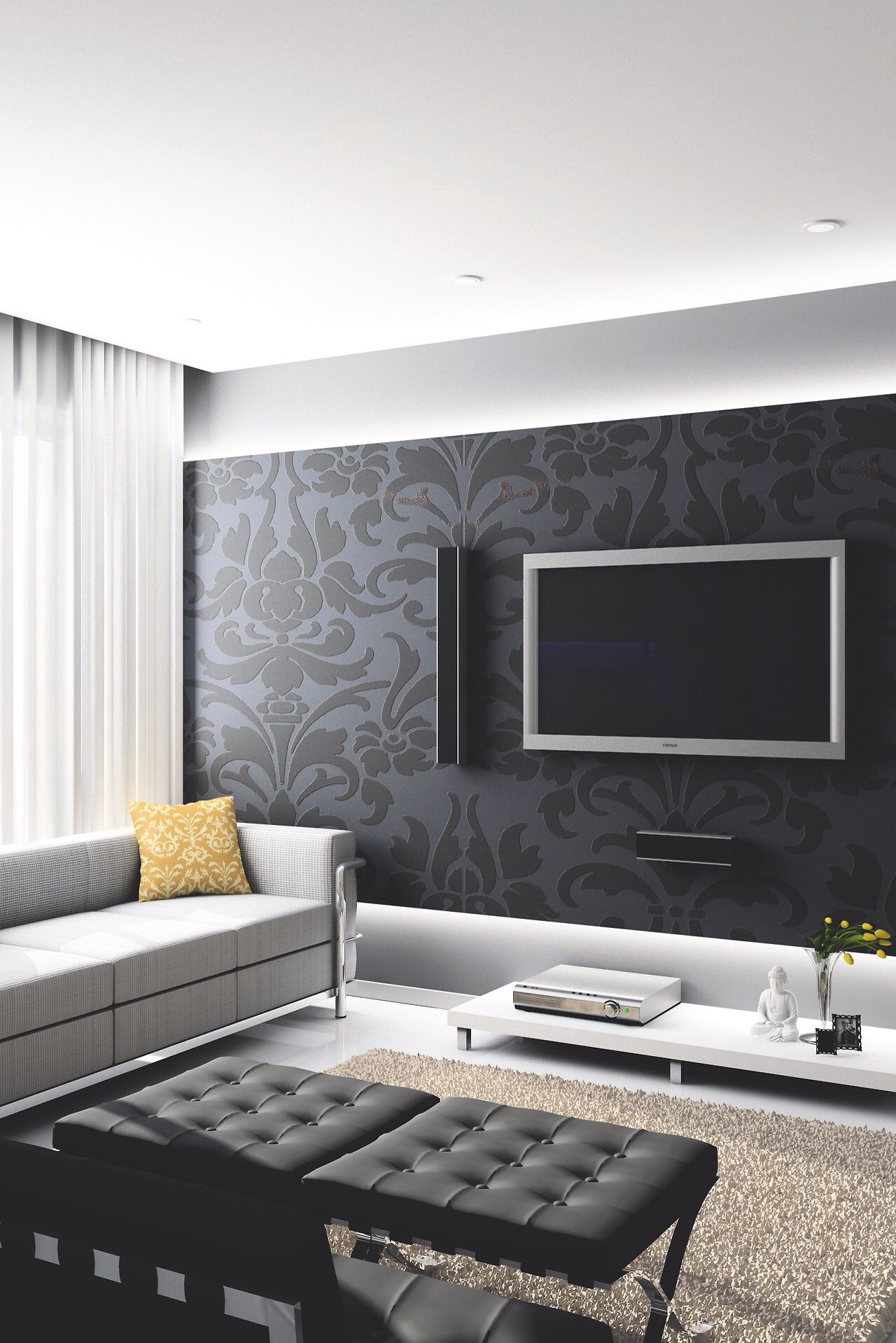Wallpaper For Modern Living Room