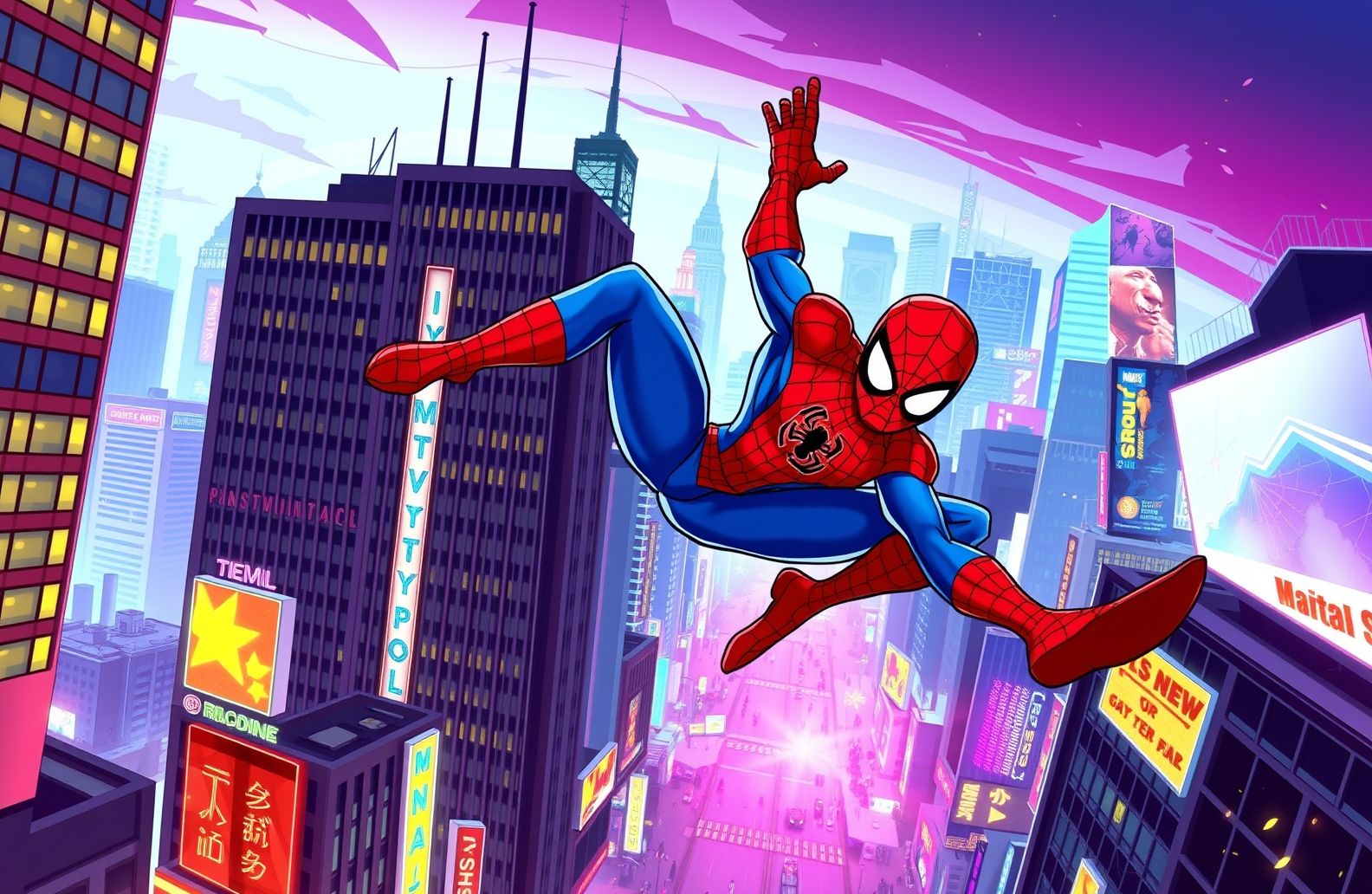 Spiderman Cartoon Wallpaper