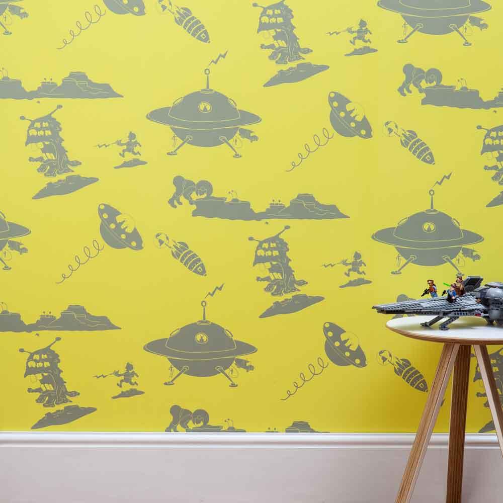 Grey And Yellow Wallpaper All New