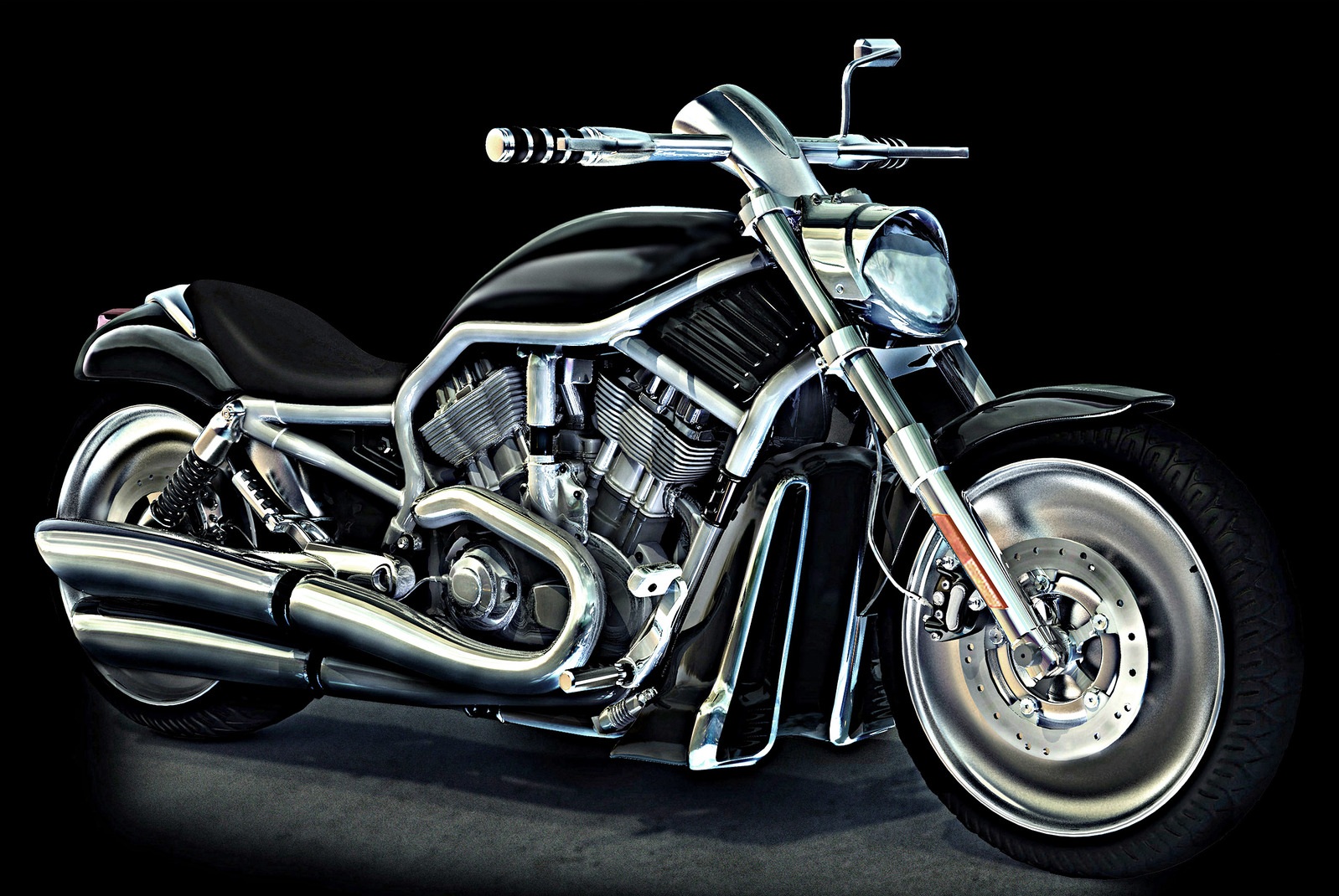 Biker Harley Davidson Motorcycle Bike With Resolutions