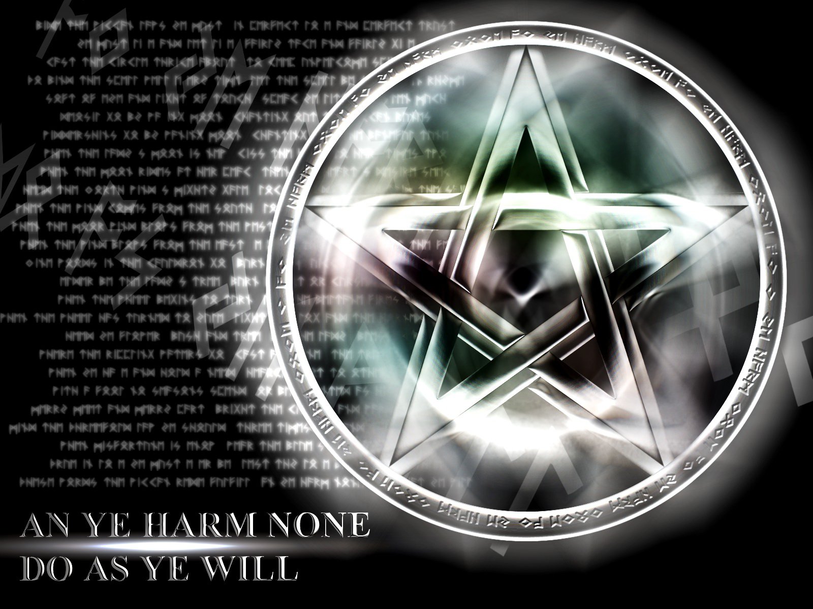 Wiccan Spell Wiccan Rede Desktop Wallpaper Who What Where When 1600x1200