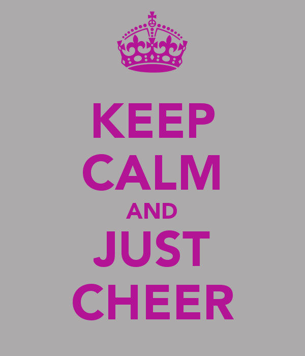 Keep Calm And Just Cheer Carry On Image Generator