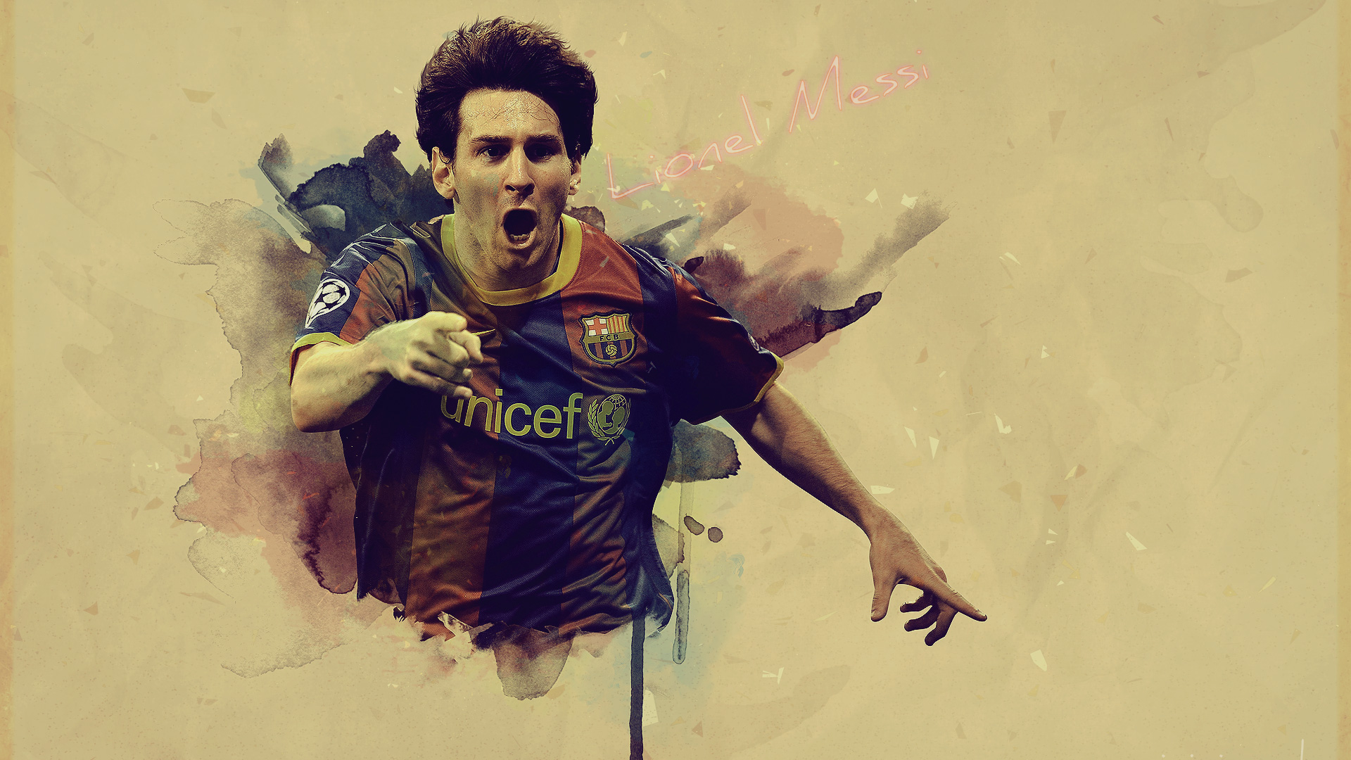 Lionel Messi Wallpaper 1080p Full HD Fc Barcelona Fan Art