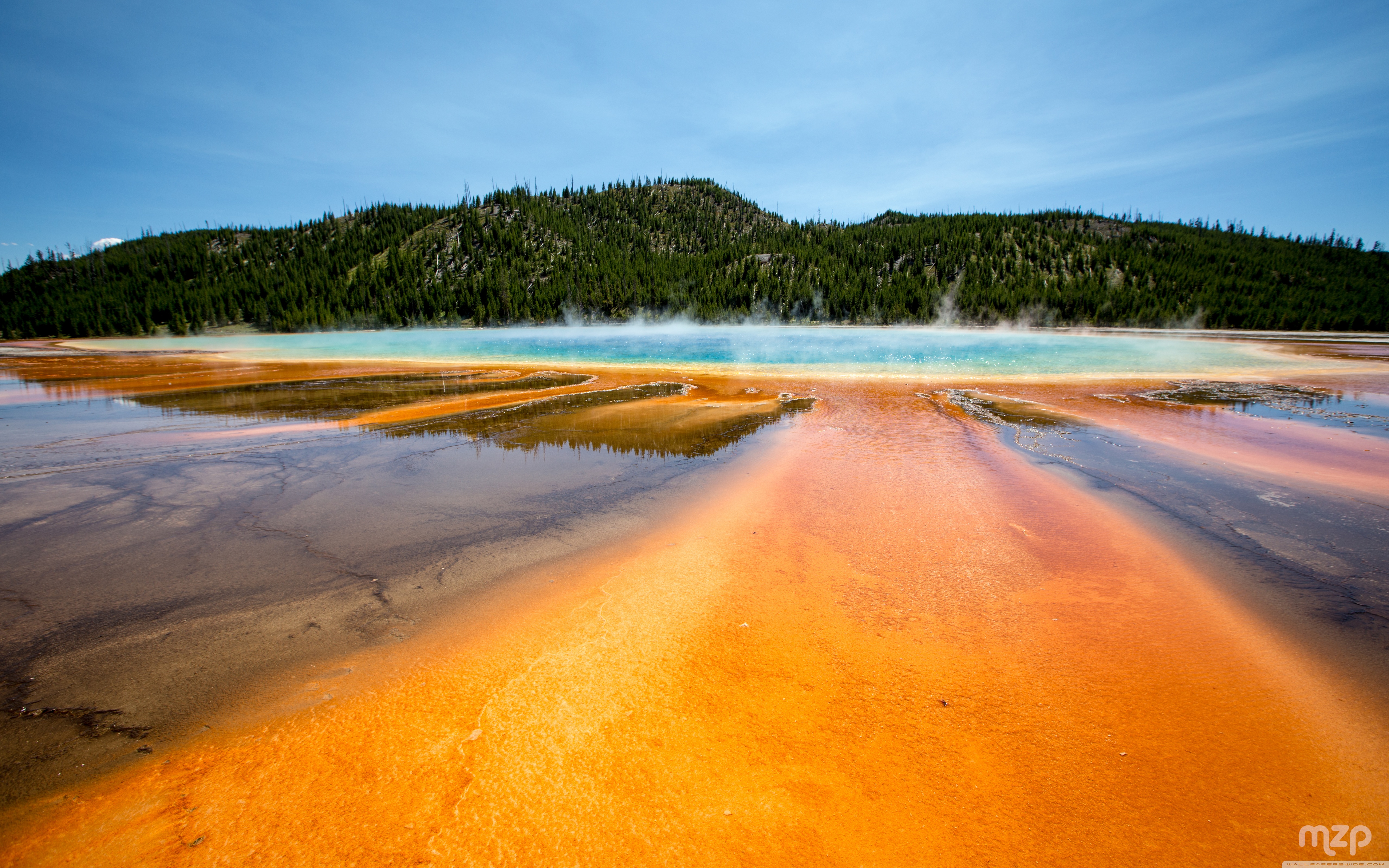 Grand Prismatic Spring Yellowstone National Park Wyoming 4k