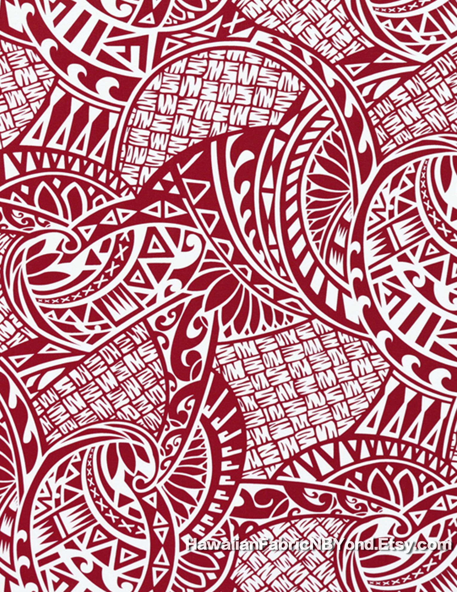 Buy Traditional Polynesian Tattoo Design Foil Fabric Online in India  Etsy