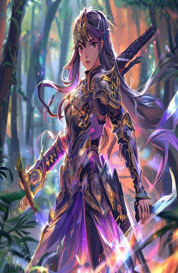 Anime Girl Warrior Wallpaper