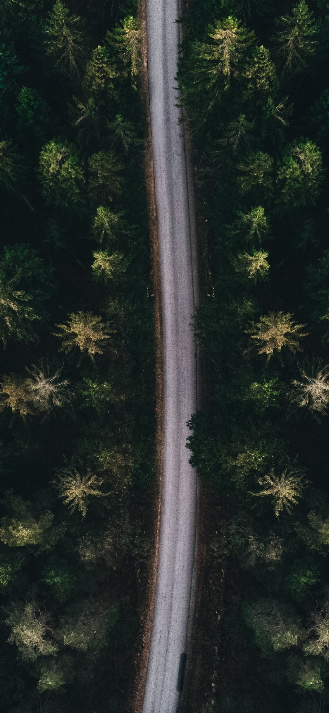 Aerial Photography Of Road iPhone X Wallpaper