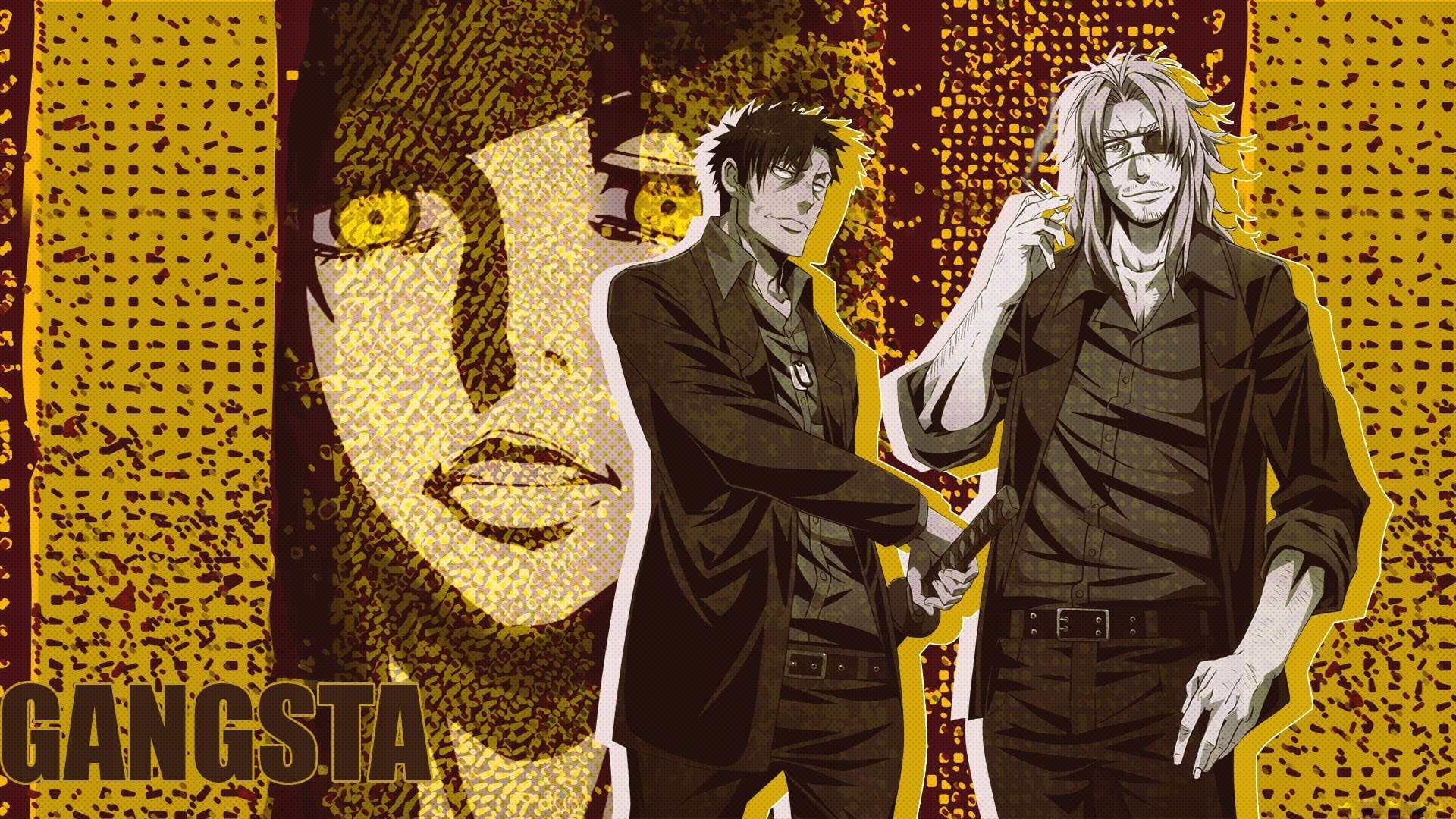 Anime Series Gangsta Characters Males Wallpaper