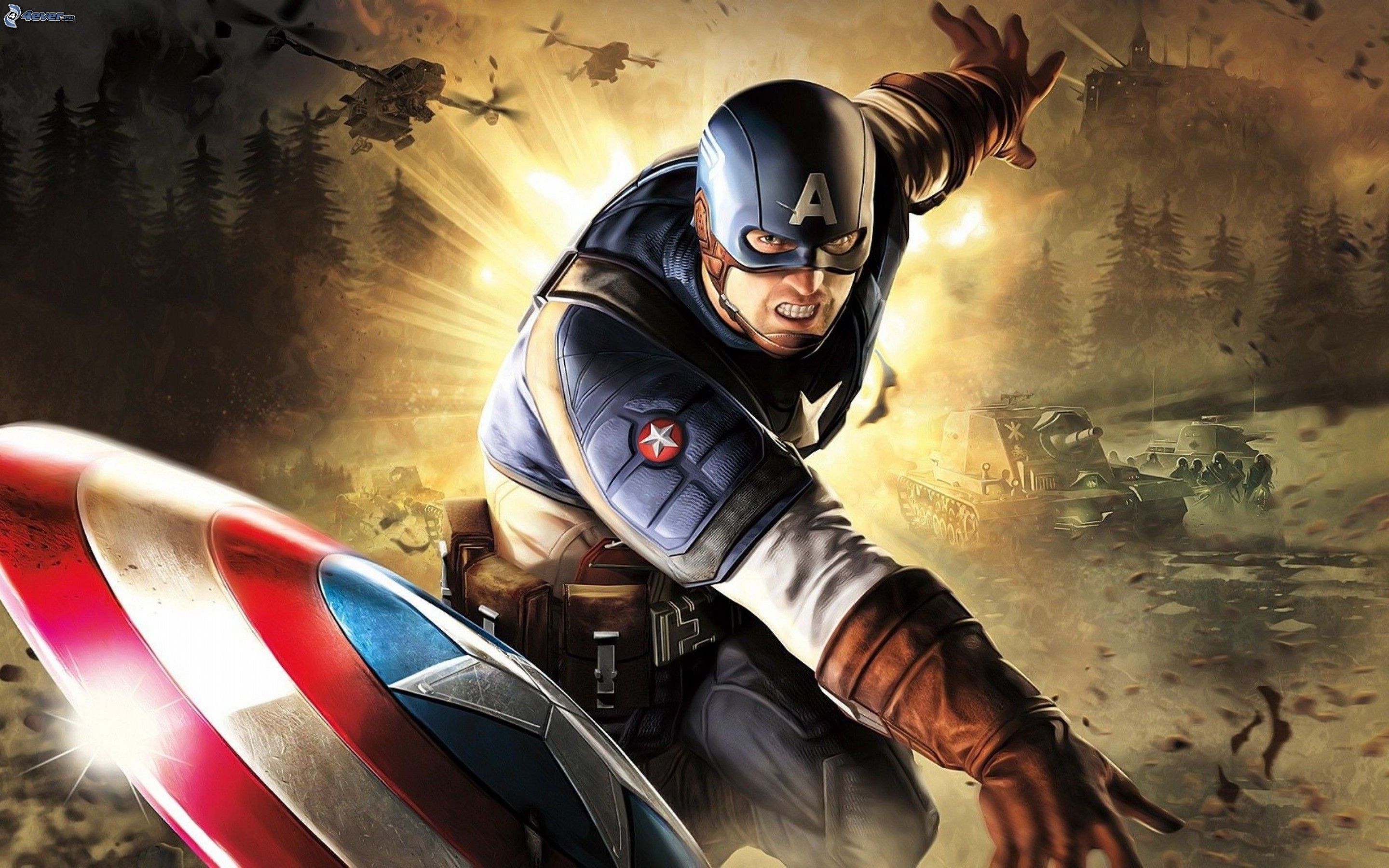 Marvel Super Hero Captain America First Avenger Desktop HD Wallpaper