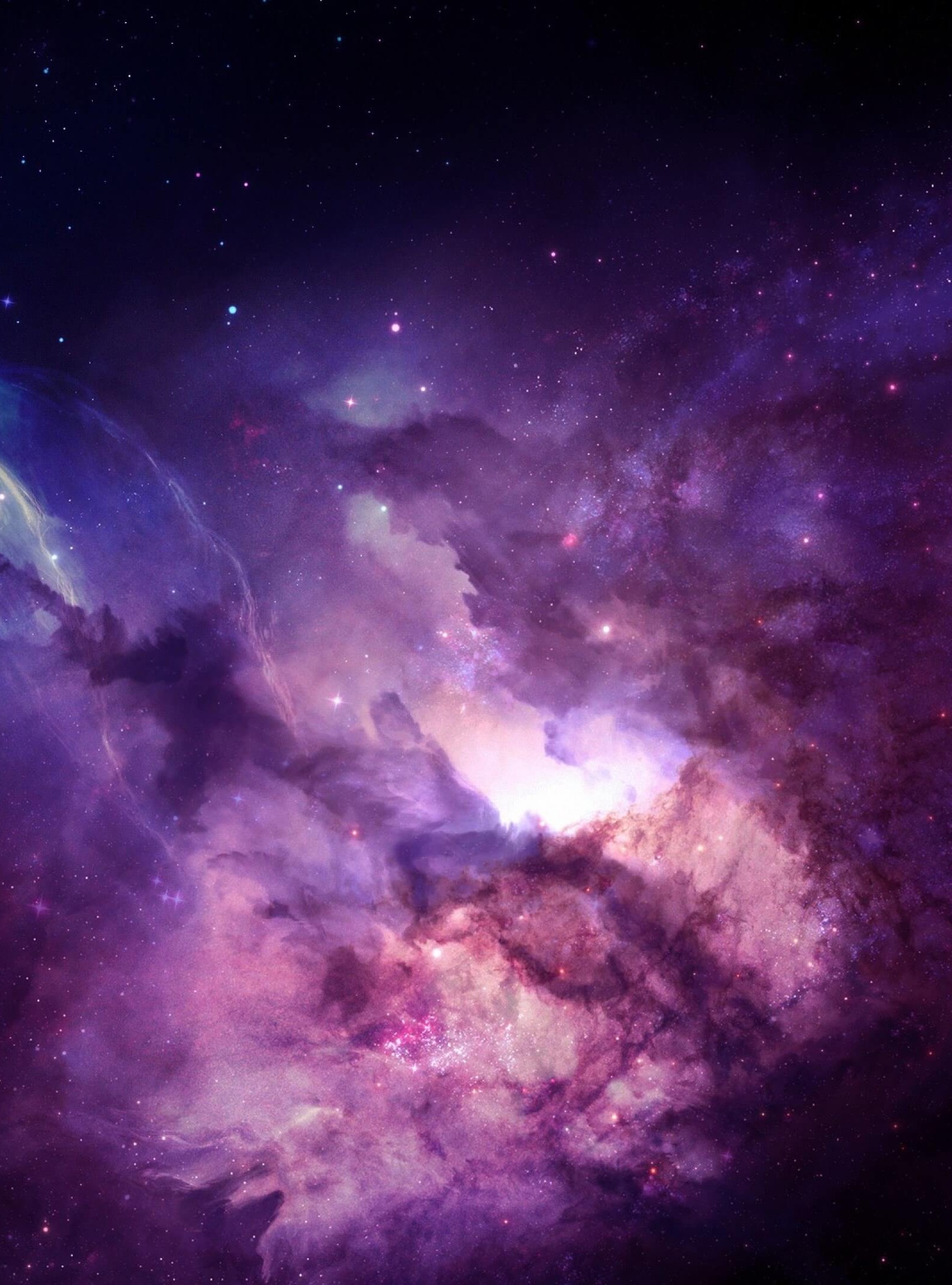 Purple Nebula Wallpaper For Kindle Fire HDx Jpg