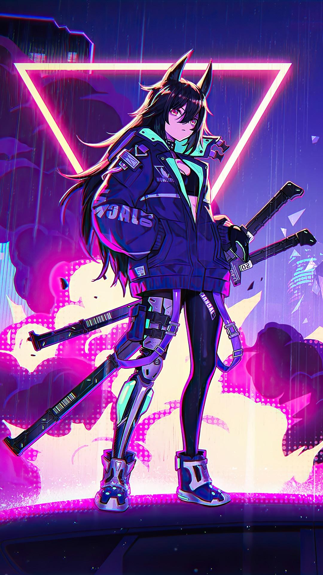 Anime Nbsp Cyberpunk Sci Fi Katana Girls Rare