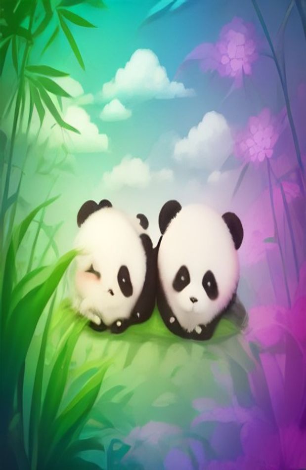 Cute Panda Background