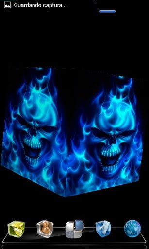 View bigger   Skull Flame 3D Live Wallpaper for Android screenshot