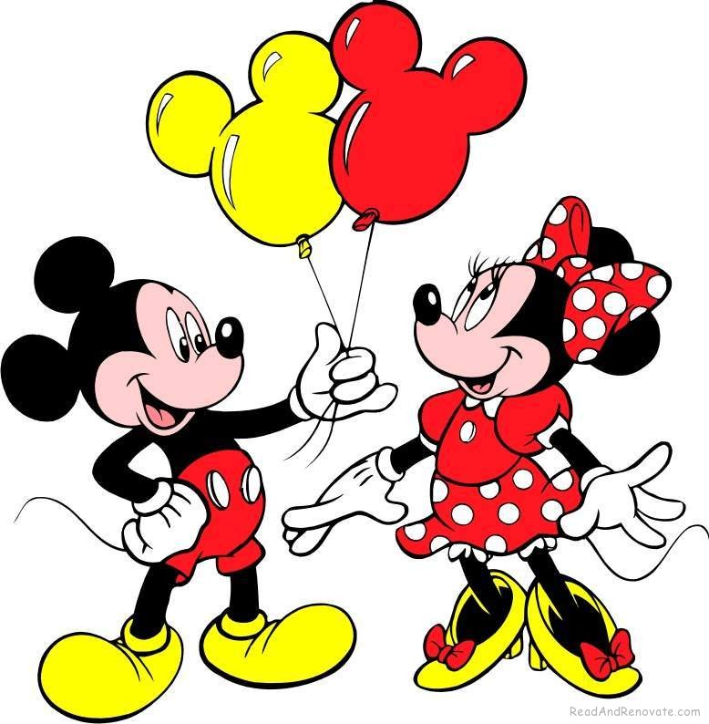 Mickey And Minnie Mouse Wallpaper Clipart