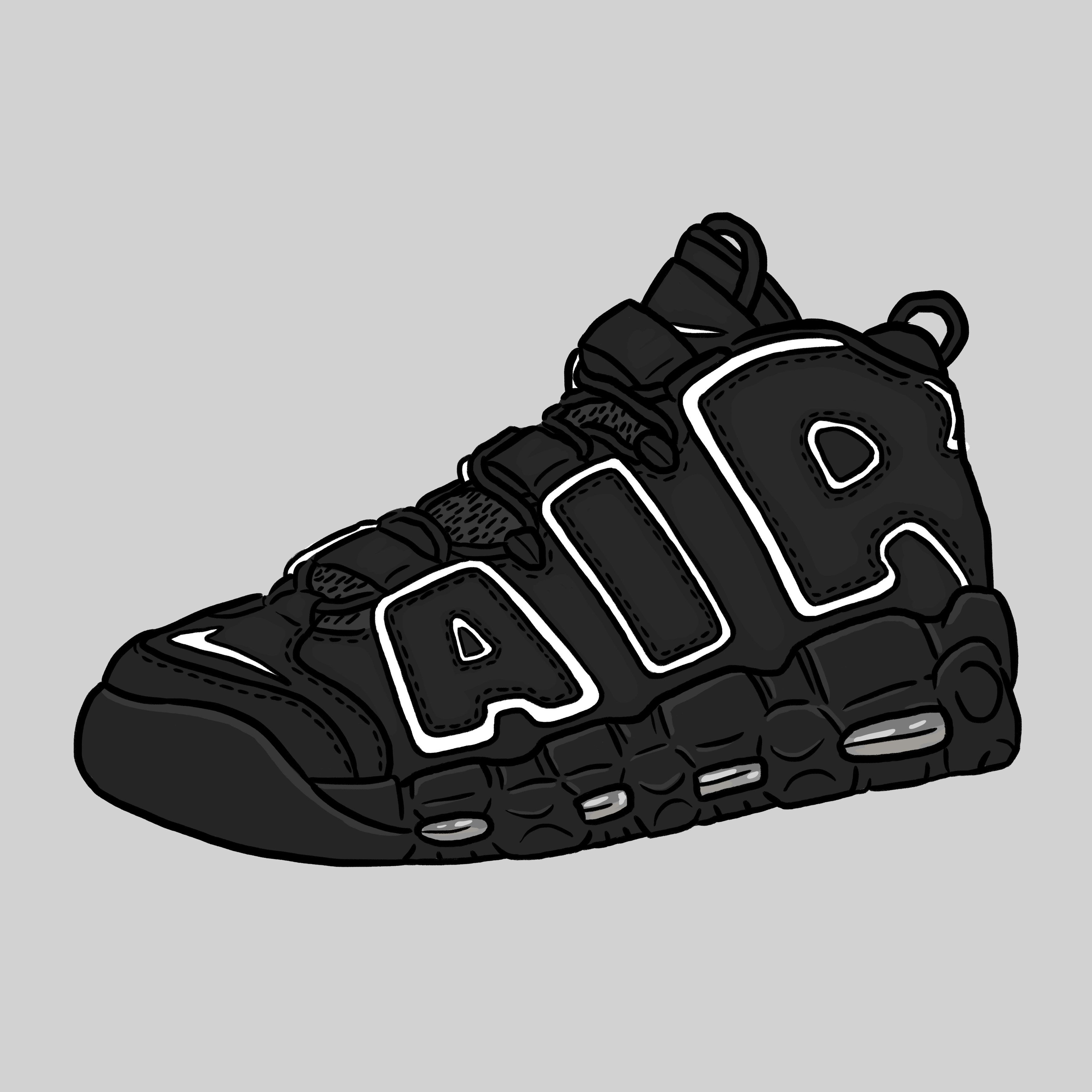 Cartoon Nike Shoes Wallpaper On