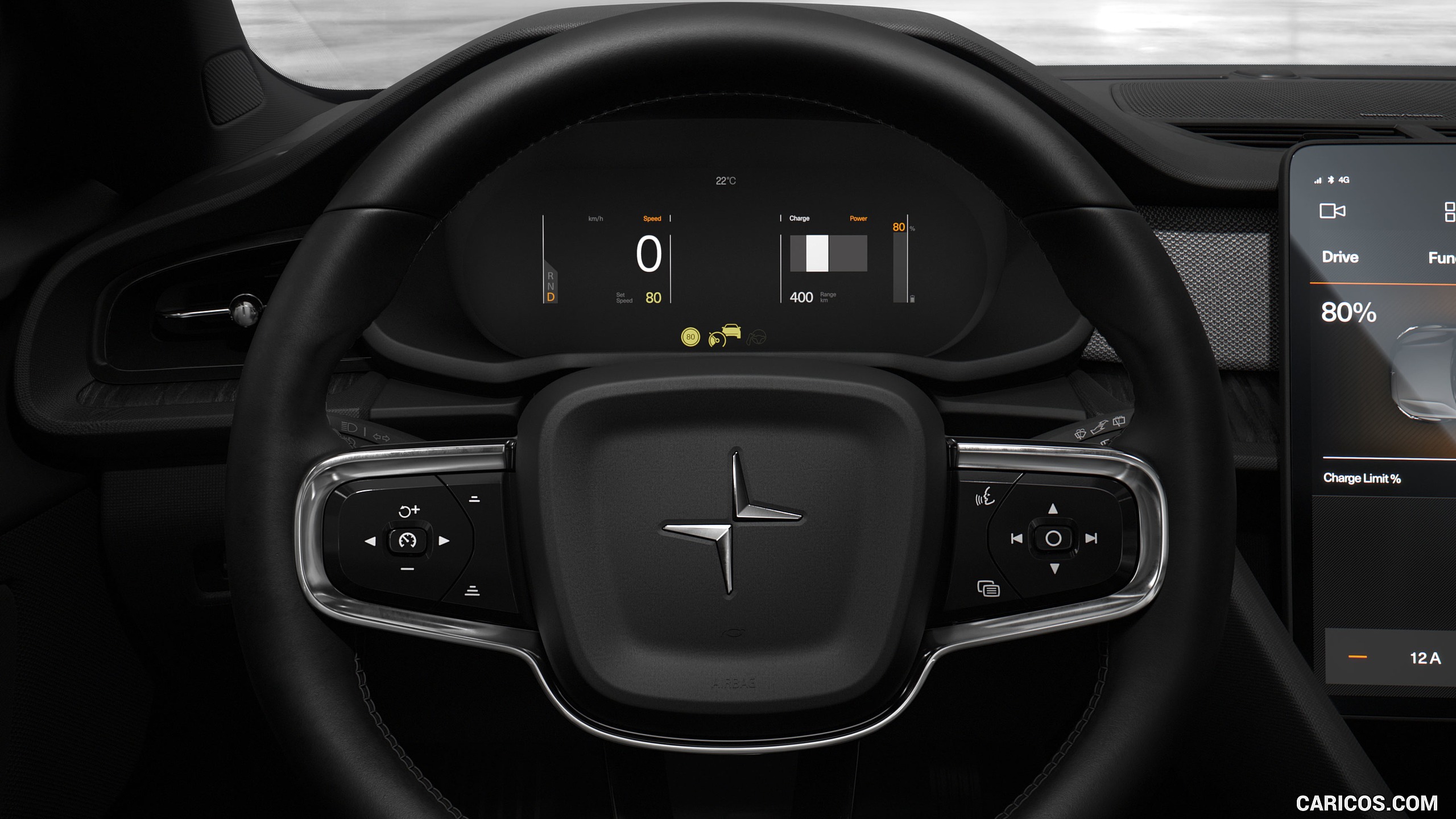 Polestar Interior Steering Wheel HD Wallpaper
