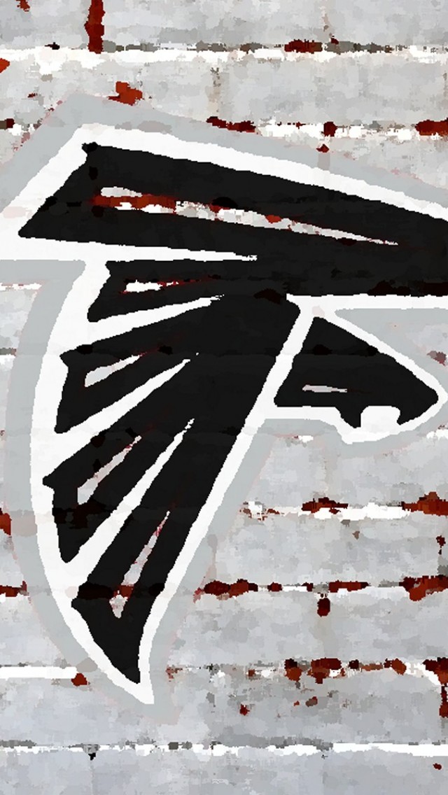 Atlanta Falcons Logo Painted Iphone Wallpaper