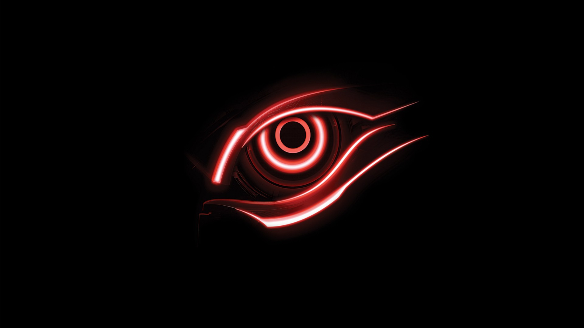 The All Seeing Eye Red Techno Wallpaper And Image