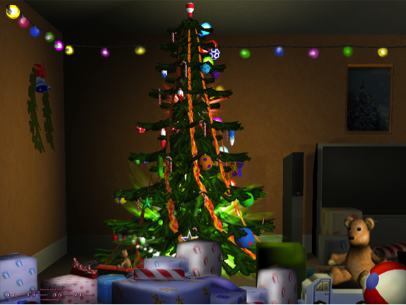 Animated 3d Christmas Wallpaper Grasscloth