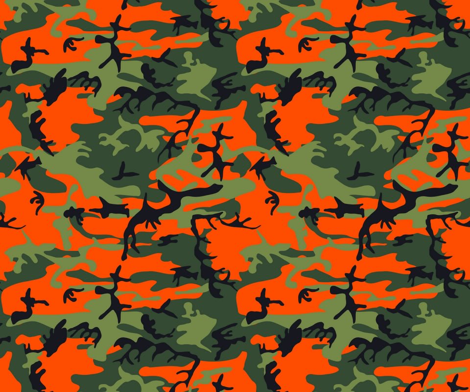 Blaze Orange Camo Background And Pg