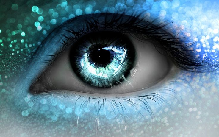 Light Blue Eyes Close Up Macro Eye Eyelashes Lights Wallpaper