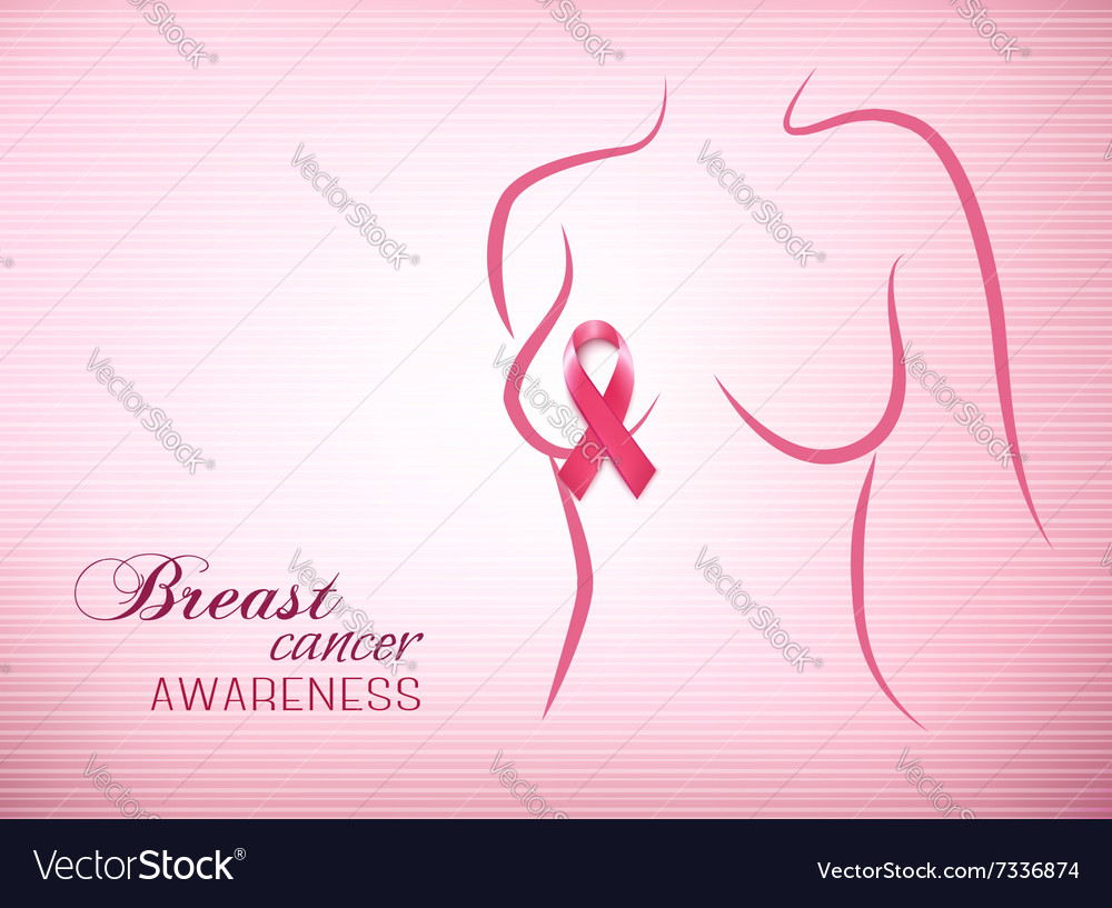 Pink Breast Cancer Awareness Background Royalty Vector