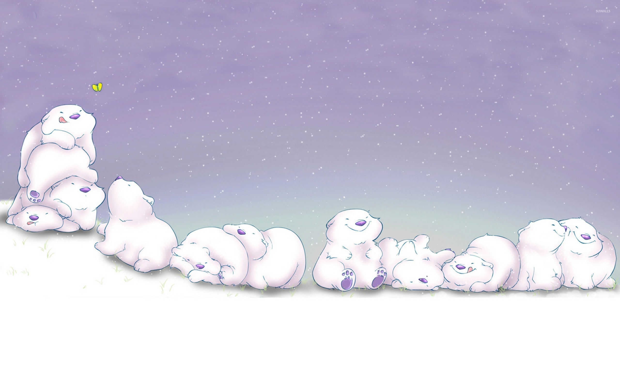 Cartoon Polar Bear Wallpaper